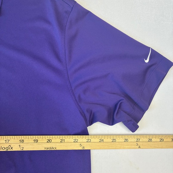 Nike Golf Polo Shirt Mens XL Purple Dri-FIT Short Sleeve Performance Athletic - Picture 5 of 7